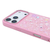 Buy Iridescent Feather Glitter Case for iPhone: MagSafe Compatible, Slim Anti-Drop Shield - LUMI at Caseles-iPhone 17 Pro Max, Light Purple