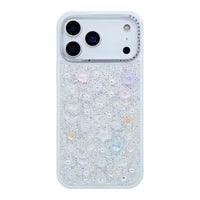 Buy Iridescent Feather Glitter Case for iPhone: MagSafe Compatible, Slim Anti-Drop Shield - LUMI at Caseles-iPhone 17 Pro Max, White