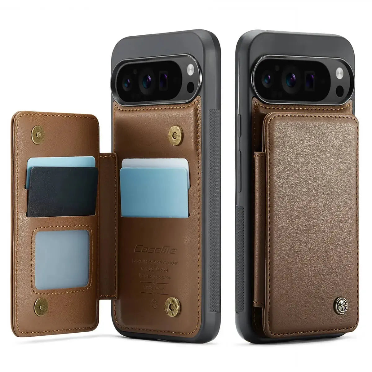 Buy Leather Flip Folio Phone Wallet Case, Magnetic Snap & RFID Blocking Card Slots, Kickstand Shockproof Protective Cover - NASHUA at Caseles-Google Pixel 10 Pro XL, Nash-Black