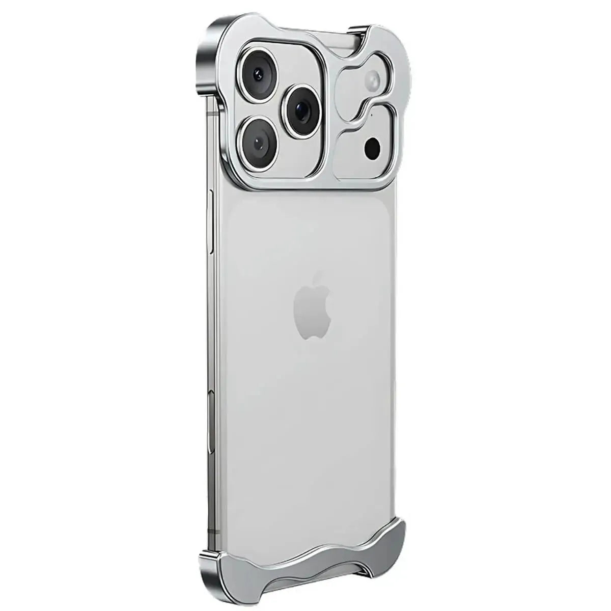 Buy Aluminum Alloy Anti-fall Heat Dissipation Bezel Slim iPhone Case , Pekah at Caseles -iPhone 17 Pro Max, Silver