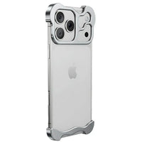 Buy Aluminum Alloy Anti-fall Heat Dissipation Bezel Slim iPhone Case , Pekah at Caseles -iPhone 17 Pro Max, Silver