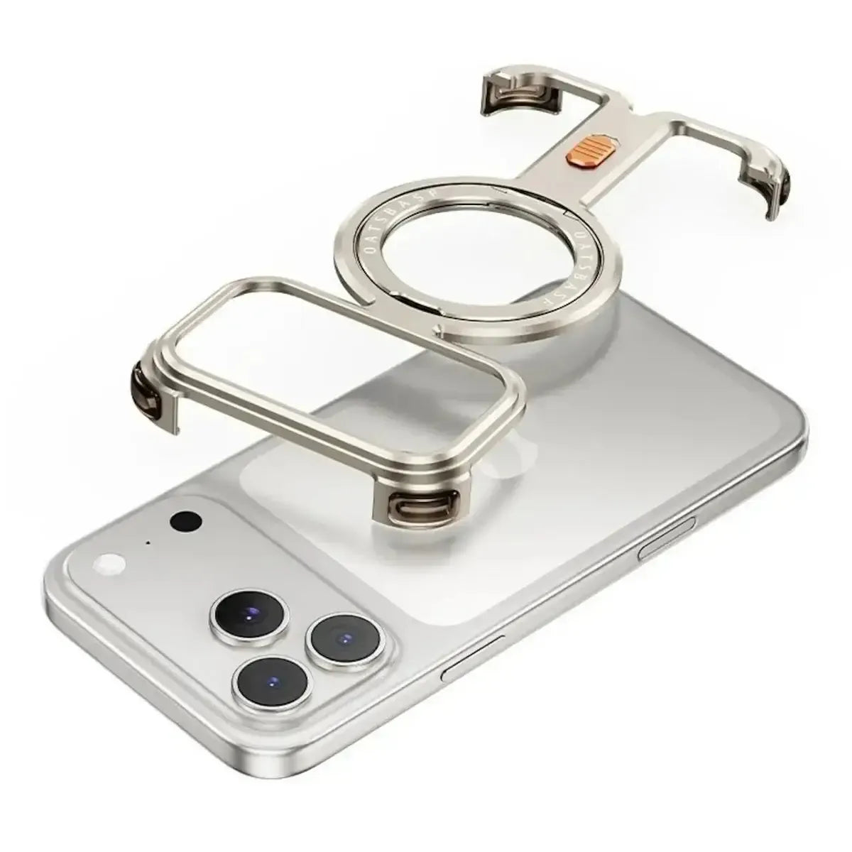 Buy Pie Case, with Invisible Magnetic O-Ring Stand Case, Minimalist Phone Case for iPhone - PIE at Caseles-iPhone 17 Pro Max, Gray