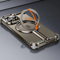 Buy Pie Case, with Invisible Magnetic O-Ring Stand Case, Minimalist Phone Case for iPhone - PIE at Caseles-iPhone 17 Pro Max, Orange