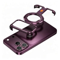 Buy Pie Case, with Invisible Magnetic O-Ring Stand Case, Minimalist Phone Case for iPhone - PIE at Caseles-iPhone 18 Pro Max, Burgundy