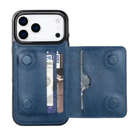 Buy Classic Magnetic Wallet Phone Case, Credit Card Holder, Dual Layer, Lightweight, Slim Leather, Magnetic Protective Case - RAYNE at Caseles-iPhone 17 Pro Max, Rayne-Purple