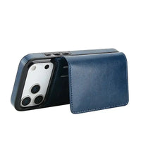 Buy Classic Magnetic Wallet Phone Case, Credit Card Holder, Dual Layer, Lightweight, Slim Leather, Magnetic Protective Case - RAYNE at Caseles-iPhone 17 Pro Max, Rayne-Purple