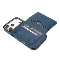 Buy Classic Magnetic Wallet Phone Case, Credit Card Holder, Dual Layer, Lightweight, Slim Leather, Magnetic Protective Case - RAYNE at Caseles-iPhone 17 Pro Max, Rayne-Purple