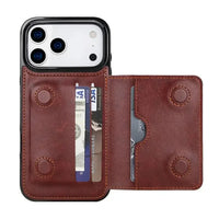 Buy Classic Magnetic Wallet Phone Case, Credit Card Holder, Dual Layer, Lightweight, Slim Leather, Magnetic Protective Case - RAYNE at Caseles-iPhone 17 Pro Max, Rayne-Purple