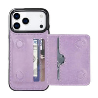 Buy Classic Magnetic Wallet Phone Case, Credit Card Holder, Dual Layer, Lightweight, Slim Leather, Magnetic Protective Case - RAYNE at Caseles-iPhone 17 Pro Max, Rayne-Purple