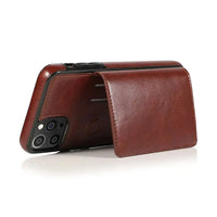 Buy Classic Magnetic Wallet Phone Case, Credit Card Holder, Dual Layer, Lightweight, Slim Leather, Magnetic Protective Case - RAYNE at Caseles-iPhone 16 Pro Max, Rayne-Purple