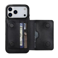 Buy Classic Magnetic Wallet Phone Case, Credit Card Holder, Dual Layer, Lightweight, Slim Leather, Magnetic Protective Case - RAYNE at Caseles-iPhone 17 Pro Max, Rayne-Purple