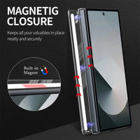 Buy Caseles Z Fold 7, Z Flip 7 360° Rotatable Stand Ring Holder, Compatible with Magsafe, Magnetic Kickstand Shockproof Cover - ROWEN at Caseles-Samsung Galaxy Z Fold 7, Black