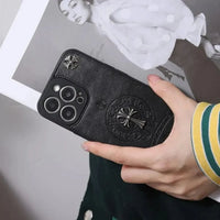 Buy Chrome Hearts Style Phone Case for iPhone, Thickened Anti-fall Phone Case - Simon at Caseles-iPhone 16 Pro Max, Style 1
