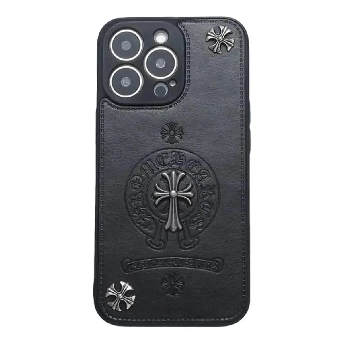 Buy Chrome Hearts Style Phone Case for iPhone, Thickened Anti-fall Phone Case - Simon at Caseles-iPhone 16 Pro Max, Style 1