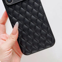 Buy Camellia Quilted Case with 1.2m Crossbody Strap, Universal Single & Dual Hole Attachment, Shockproof Fashion Cover - SMITA at Caseles-iPhone 17 Pro Max, Quilting