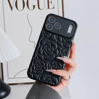 Buy Camellia Quilted Case with 1.2m Crossbody Strap, Universal Single & Dual Hole Attachment, Shockproof Fashion Cover - SMITA at Caseles-iPhone 17 Pro Max, Quilting