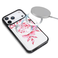 Buy 2-in-1 Floral Armor for iPhone: 15 Card Slots, Anti-Spy Shield, RFID Protection & MagSafe - Vala at Caseles-iPhone 17 Pro Max, Black