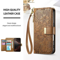 Buy PU Leather Wallet iPhone 17 Case with Card Slots, Wrist Strap, Stand, and Full Shockproof Protection, Willow at Caseles-iPhone 17 Pro Max, White